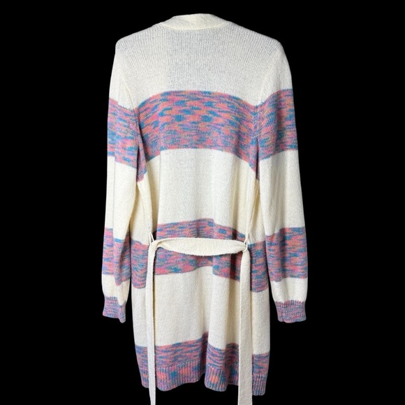 Lane Bryant 14/16 Belted Cardigan Space Dyed Knit Cottagecore Cabincore Cozy - Picture 5 of 8